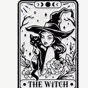Witch and Cat Art Print